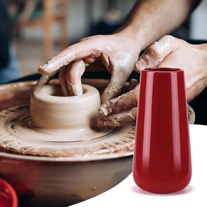 Ceramic Vase, GUKJOB Small Cute Flower Vase - Image 7