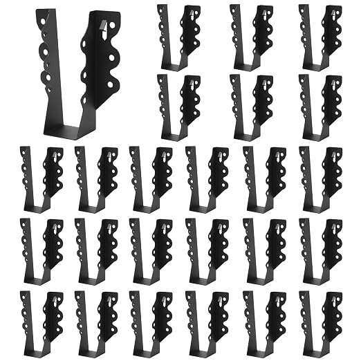 24 Pcs 2"x 6" Joist Hanger|Q235B Carbon Steel | Face Mount Joist by ICokin