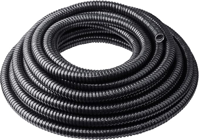 1/2 inch x 50 ft Flexible Electrical Conduit, PVC Coated Liquid-Tight by Qlvily