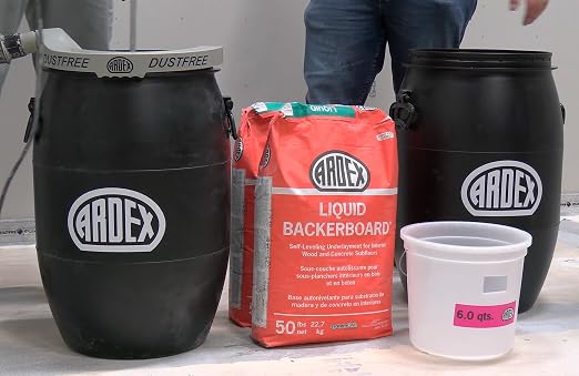 Ardex Liquid BackerBoard Cement-Based Self-Levelling Underlayment 50 lb Bag | - Image 2