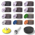 MAXMAN 2" Sanding Discs 120 Pcs, 60-10000 Grit Wet&Dry Sandpaper, by MAXMAN