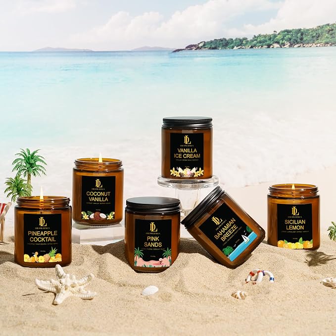 6 Pack Scented Candles Set, 42oz 300 Hour Long Lasting Candle, Soy Candles - Image 4