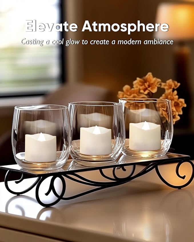 Homemory 12-Pack Flameless Tea Lights Candles Battery Operated, 200+ Hours | - Image 7