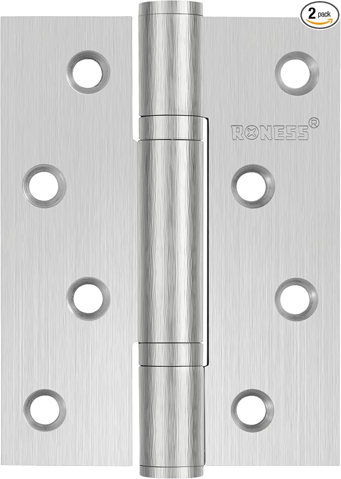 2 Pack RONESS Stainless Steel Hinge, Heavy Duty, Long-Lasting, Smooth and Quiet by RONESS