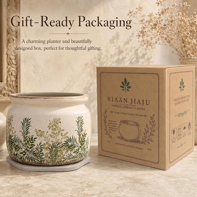 Cottage Ceramic Flower Pots - Image 8