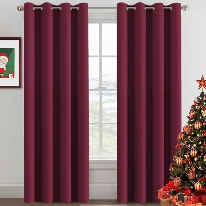H.VERSAILTEX Christmas Curtain for Living Room Thermal Insulated Window by HVERSAILTEX