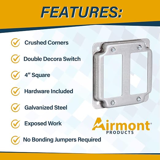 2-Gang Rocker Switch Electrical Box Cover - Image 3