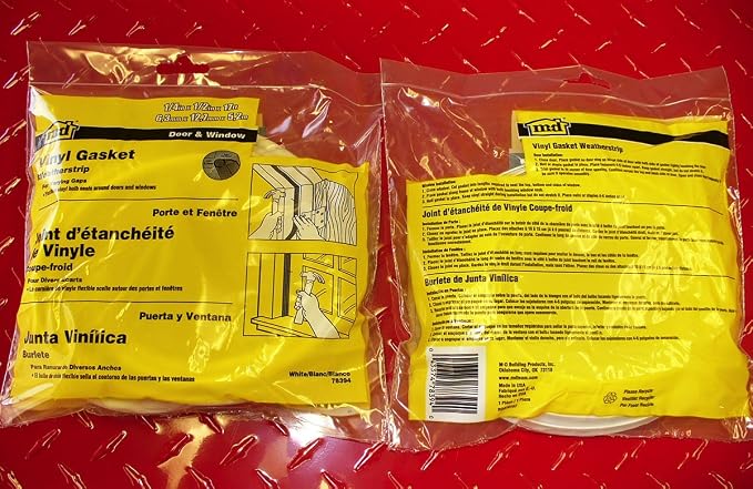 M-D Building Products 78394 1/2-Inch by 17-Feet Vinyl Gasket Weatherstrip - Image 9