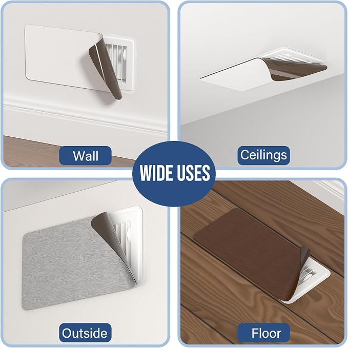 Magnetic Vent Covers 5.5"x12", Metallic Floor Vent Cover - Image 7