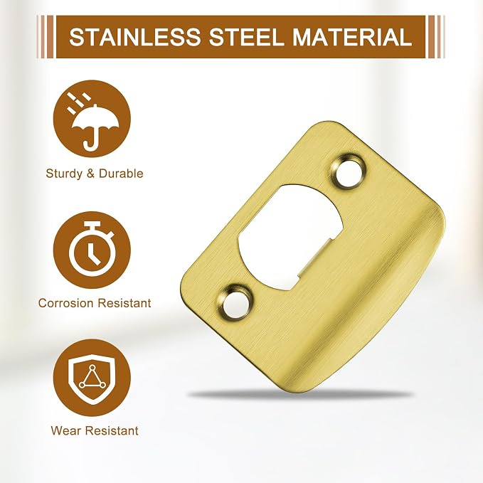 uxcell D-Type Door Strike Plate - Image 4