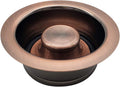 Westbrass A2089-11 4-1/4" Kitchen Sink Waste Disposal Drain Flange and Stopper by Westbrass