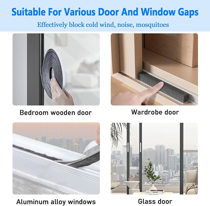Weather Stripping Door Window Seal Strip 66 Ft, Selfadhesive Strong Adhesion - Image 6