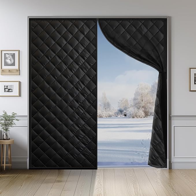 Magnetic Thermal Insulated Door Curtain by Homealexa