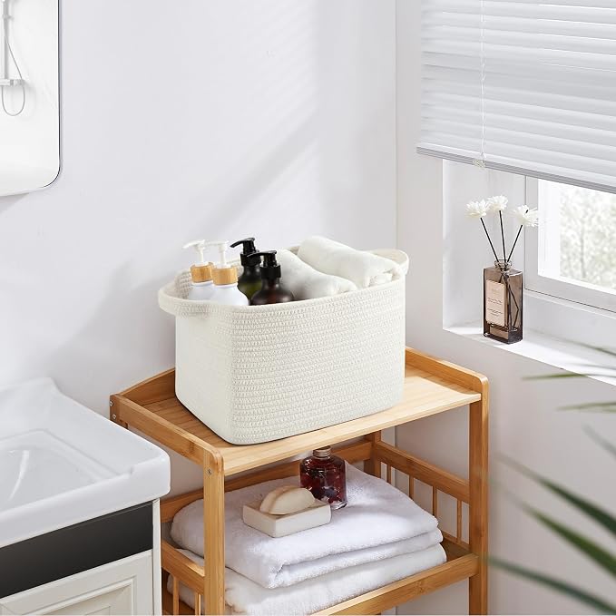 OIASKET Storage Baskets for Organizing, Woven Baskets for Shelves, Rectangle - Image 6