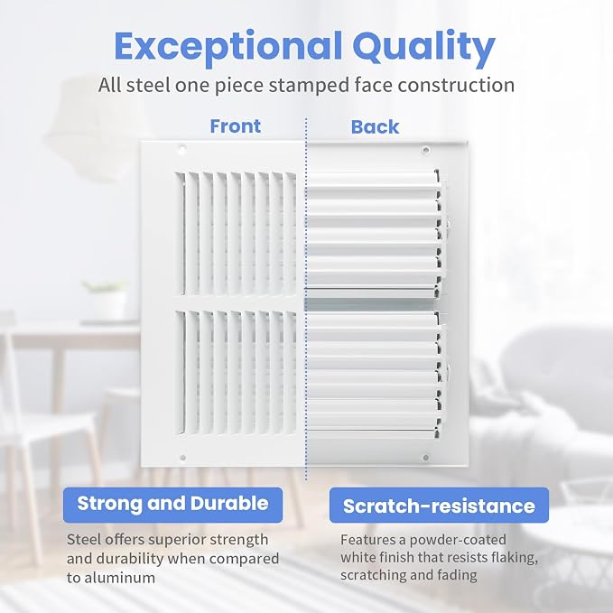 10 x 10 Inch Air Vent Covers for Wall or Ceiling - Image 3