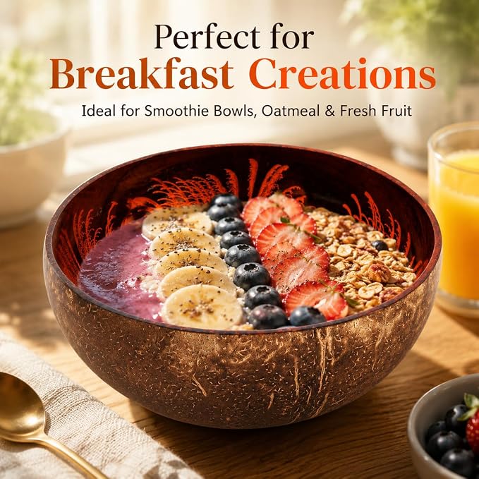 Natural Coconut Bowl Key Decorative - Image 7
