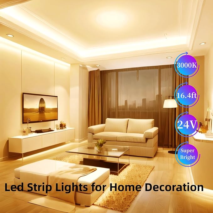 RadiantFlux Warm White Led Strip Lights - Image 4