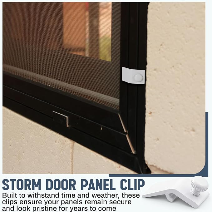 Blulu 12 Pcs Storm Door Panel Clip - Image 5