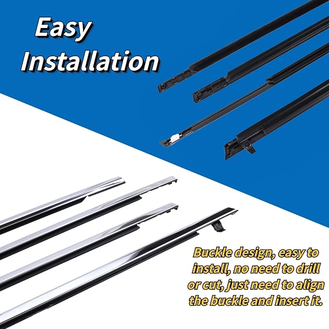 Weatherstrip Window Moulding Trim Seal Belt - Image 5