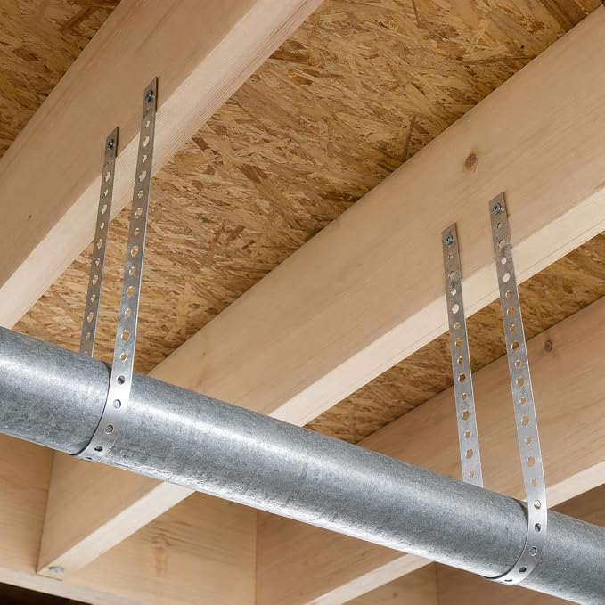 Metal Strapping with Holes 3/4" x 33FT Galvanized Pipe Strap with Plastic - Image 7