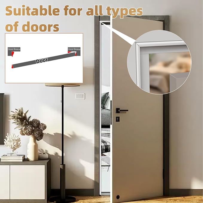 Kneelisa 196” Wedge-Shape Foam Window Weather Stripping Door Seal | - Image 5