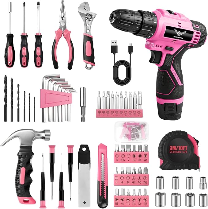 JENABOM Drill Set, 151-Piece Home Tool Set - Image 3