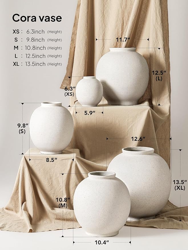 White Ceramic Vase - Image 3
