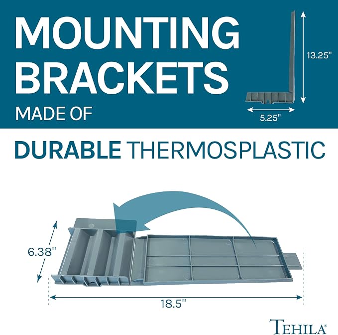 JS Jackson Supplies Tehila Grey Wall Mounting Kit - Image 2