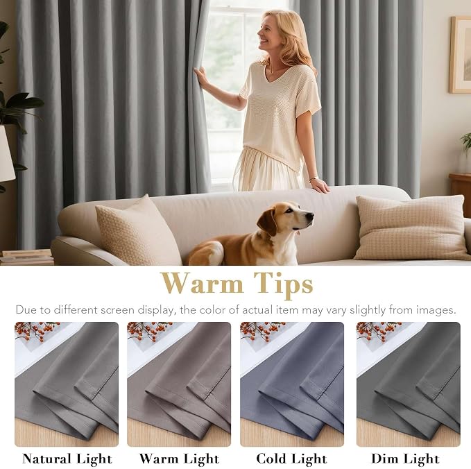 H.VERSAILTEX Three Pass Microfiber Blackout Thermal Insulated Grommet Panels - Image 5