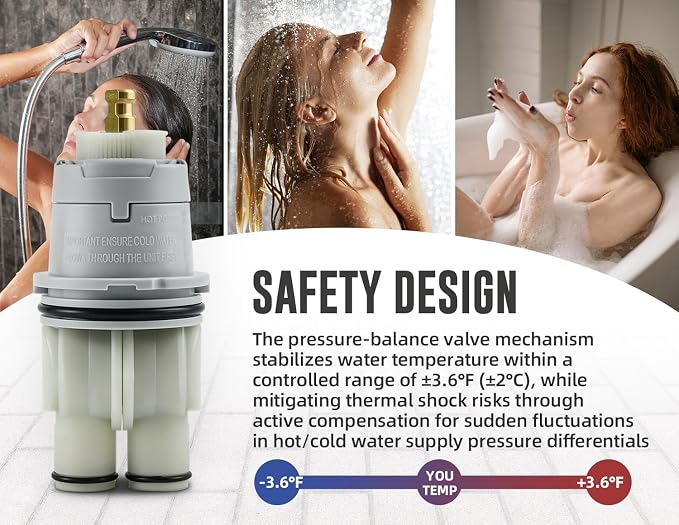 RP46074 Compatible with Delta 13/14 Series Bath Tub Shower Faucet Single Handle - Image 2