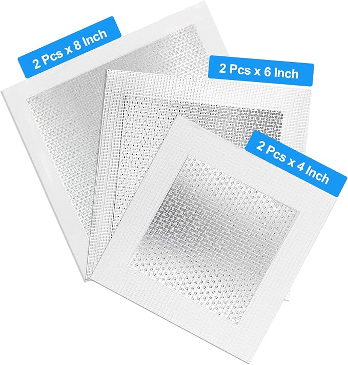 6pcs 4/6/8 Inch Drywall Repair Patch | Patch Mesh, Screen Patch Repair - Image 2