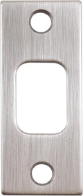 Square Corner Deadbolt Strike Plate, 1-1/8" x 2-3/4", 2-1/8" Center-to-Center by StoneHarborHardware