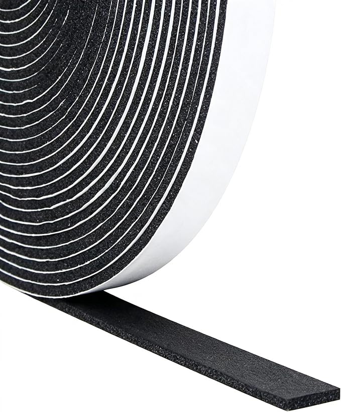 DGSL Foam Weather Stripping, 1/2" x1/8", 49.5Ft Door Window Seal Tape | Self by DGSL