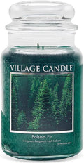 Village Candle Balsam Fir Large Apothecary Jar, Scented Candle, 21.25 oz. by VillageCandle