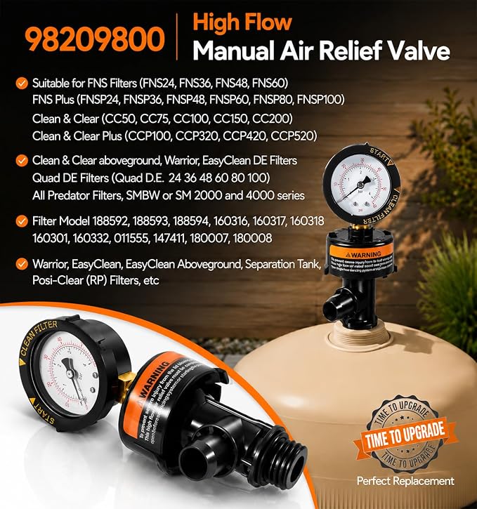 98209800 High Flow Manual Air Relief Valve - Image 2