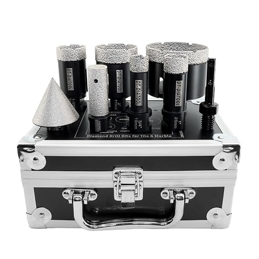 DT-DIATOOL Diamond Tile Hole Saw 8pcs/Set 19/25/35/51/76mm by DT-DIATOOL