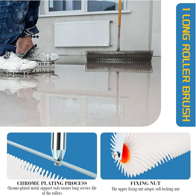 Self Leveling Concrete Tools, Spiked Roller - Image 3