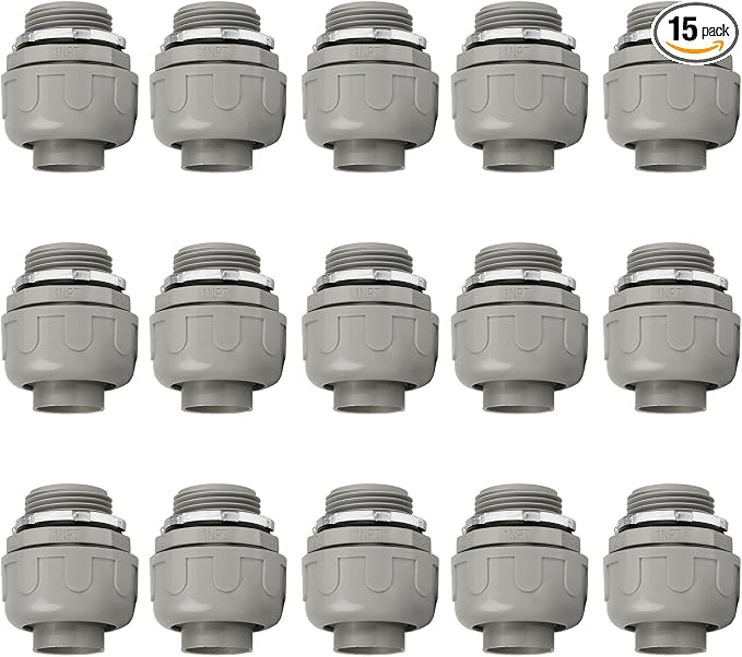 Conduit Connectors, 1 Inch, Non-Metallic, by HDHAODA