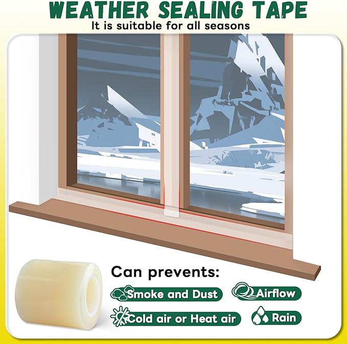 Window Sealing Tape, Window AC Sealing Around Vents, Insulation, 3 Inch Wide | - Image 3