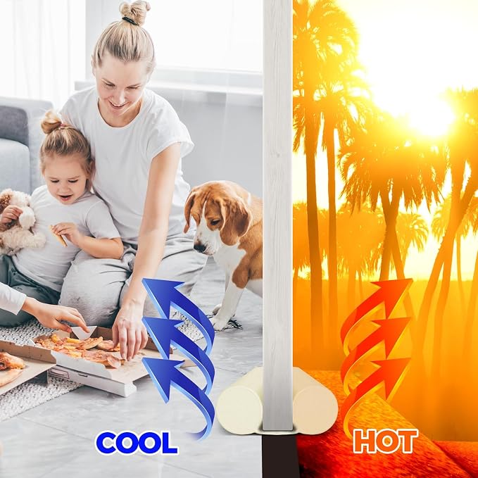 Holikme Under Door Draft Stopper Door Seal Gap Filler Weather Stripping | 36 - Image 3