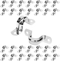 30Pcs 1 Inch Stainless Steel Conduit Clamps, 2 Hole Strap U Bracket Rigid Pipe by JDHGSHL