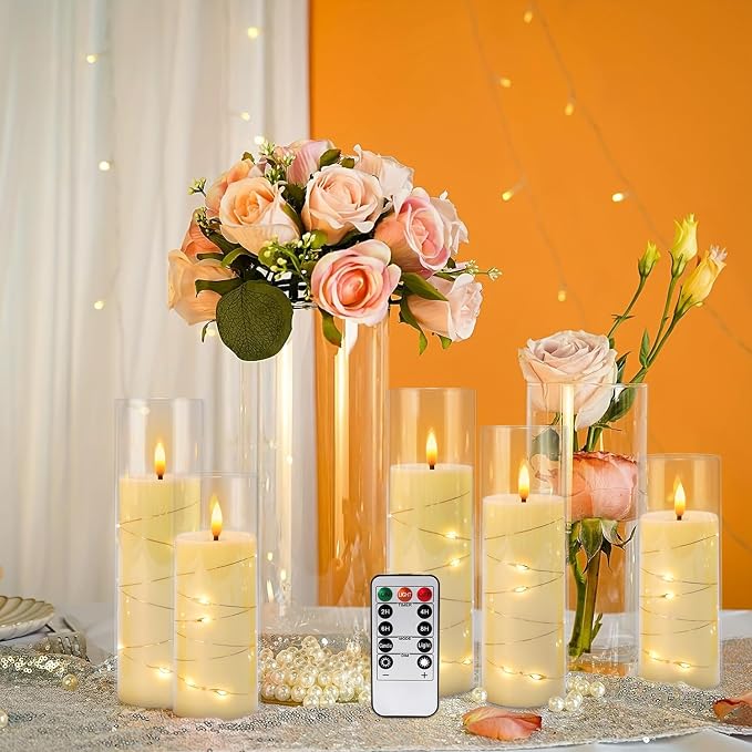 12 Pcs Ivory Colored Flickering Flameless Candles, Battery Powered | Equipped - Image 5