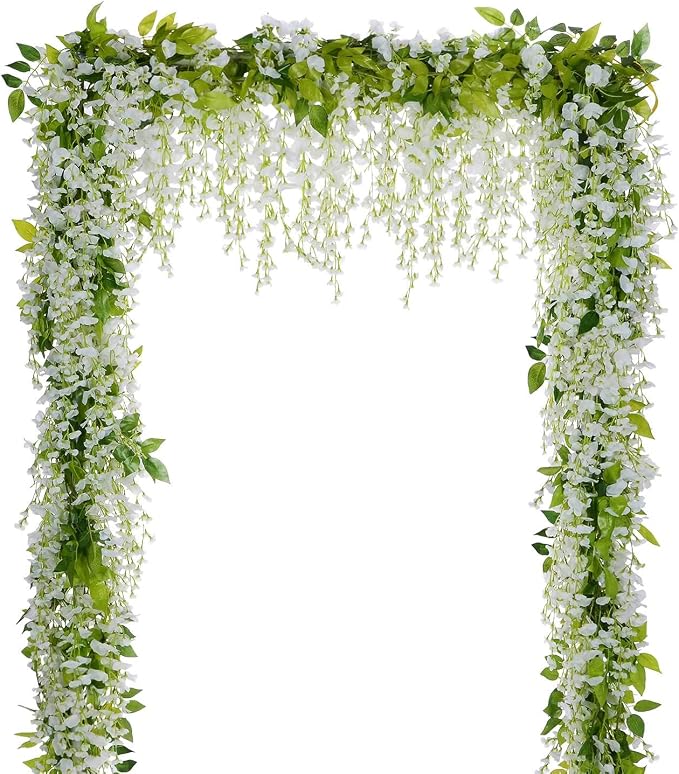 Lvydec Wisteria Artificial Flowers Garland by Lvydec