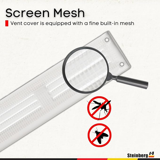 Steinberg14 White Vent Cover 14x1 - Image 3