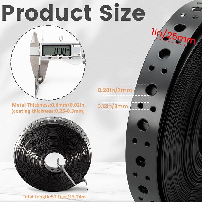 Metal Strap 1-Inch x 50FT 0.6mm Thickness Metal Strapping - Image 2