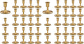 Candlestick Holders Taper Candle Holders, Romadedi Gold Candle Stick Candle by ROMADEDI