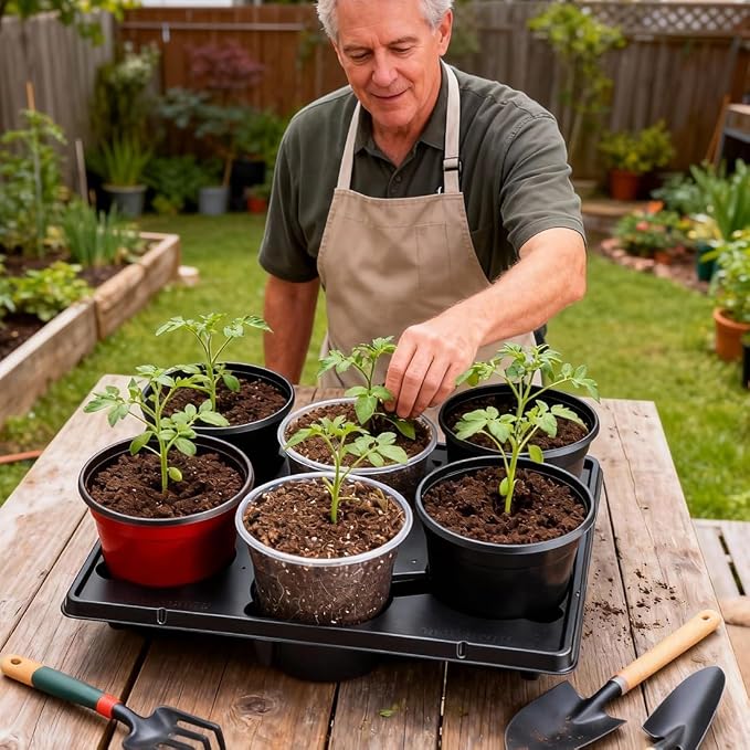 RooTrimmer 6 Cell Round Nursery Pot Trays - Image 5
