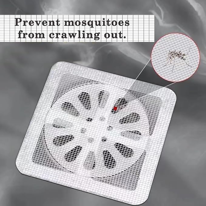Disposable Hair Drain Stickers, Disposable mesh Cover Sewer Filter Screen - Image 6