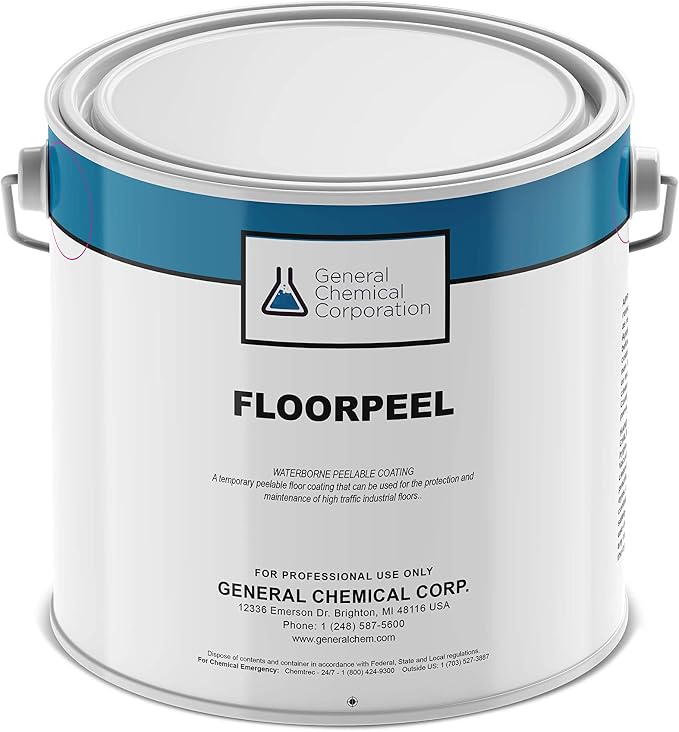 FloorPeel 4000 Clear Peelable Protective Coating for, 1 Gallon by Strippable+Coatings
