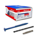 1/4 x 3-3/4" Countersunk Phillips Flat Head Blue Concrete Screw Anchors by Unknown